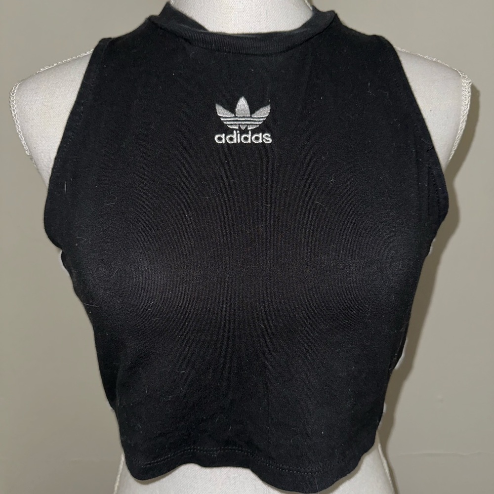 🖤Black Adidas Crop Top